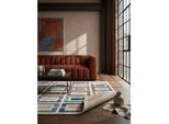 Wollteppich geometrisch Blau-Bunt 200 x 290 cm - DERWENT Kadima
