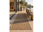 Teppich Outdoor KASBERG in Schwarz, im Vintage-Stil, 80 x 150 cm