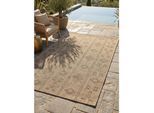 Teppich Outdoor KASBERG in Schwarz, im Vintage-Stil, 140 x 200 cm