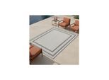 Teppich Outdoor LIRIA in Creme, mit Bordüre, 80 x 150 cm