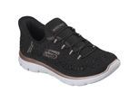 Skechers Summits Brilliant Shine Dames Zwarte Maat/Roze Gouden Details Sneakers