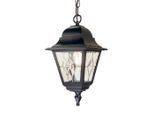 Elstead Lighting , Schwarz , Metall, Glas , 18.4x39.5 cm , Europäischer Sicherheitsstandard, Schutzklasse I (Erdungsanschluss), CE ,