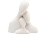 Dekofigur KARE DESIGN "Deko Figur Soft Family 30cm", weiß, B:28cm H:29,5cm T:13cm, Dekofiguren