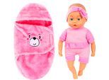 Babypuppe BAYER "mit Bademantel 35cm", pink, Puppen, Baby