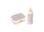 Lunchbox MEPAL "Lunchset Campus 2er Set", beige (sunshine, rainbow), B:7,5cm H:18,8cm L:20,5cm, ABS-Kunststoff, Lebensmittelaufbewahrungsbehälter, Lunchbox