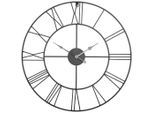 Ambia Home Wanduhr, Schwarz, Metall, RoHS, CE EN 14786, Dekoration, Uhren, Wanduhren