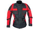 Motorradjacke ROLEFF "Kids" Gr. L, schwarz (schwarz, rot), Jacken, Kinder, L, Obermaterial: 100% Polyester. Innenfutter: 100% Polyester, Motorradjacke, geeignet für Kinder, mit Sicherheitsstreifen