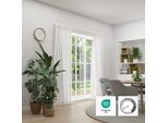 Vorhang NEUTEX FOR YOU "RASA", grau, B:133cm H:245cm, Polyester, Gardinen, Vorhang, Feiner Längsstreifen, dezenter Struktureffekt, 133x245 cm