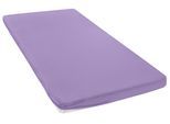 Spannbettlaken OTTO HOME "Topper Basic, in Gr. 90x200, 140x200 oder 180x200 cm", lila, B:140cm L:200cm, Baumwoll-Jersey, Obermaterial: 100% Baumwolle, Bettlaken, Spannbettlaken, Baumwolle, Matratzen bis 8 cm Höhe, Bettlaken, Spannbetttuch, Laken