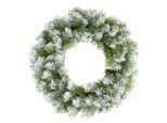 Premier Kerstkrans met sneeuwtip (Groen/Wit)