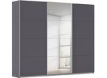 Kleiderschrank OTTO HOME "Mehrzweckschrank Schwebetürenschrank Mietswohnung Schlafzimmer CORTONA", graumetallic, B:271cm H:229cm T:62cm, Holzwerkstoff, Schränke, Kleiderschrank, in 3 Ausstattungen BASIC/CLASSIC/PREMIUM (SOFT-CLOSE) MADE IN GERMANY