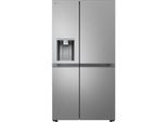 LG Side-by-Side "GSLE81EPBD", Energieeffizienz: D, silber (prime silber), B:91,3cm H:179cm T:73,5cm, Kühlschränke, Wasser-/Eis-/Crushed Ice-Spender, Wassertank, Door Cooling+, Side-by-Side