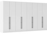 Kleiderschrank OTTO HOME "Mehrzweckschrank Aktenschrank Möbel Mietswohnung Schlafzimmer AVOLA", weiß (alpinweiß), B:360cm H:210cm T:54cm, Holzwerkstoff, Schränke, Kleiderschrank, mit hochwertigen Stangengriffen in Schwarz aus Metall MADE IN GERMANY