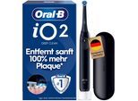Elektrische Zahnbürste ORAL-B "iO Series 2", schwarz (night schwarz), Elektrozahnbürsten, Elektrische Zahnbürste, für die ultimative Reinigung, Reise-Etui
