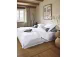 Bettwäsche IRISETTE "Premium Satin Bettwäsche Paris", weiß, B/L: 140cm x 200cm, 1 Stk., 1 Stk., Mako-Satin, B/L: 90cm x 70cm, 2, Mako-Satin, Obermaterial: 100% Baumwolle, Bettwäsche, Bettwäsche, Hochwertige Premium Bettwäsche, Topseller