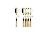 Esslöffel VILLEROY & BOCH "Espresso-/Mokkalöffel vergoldet NewWave Caffè Spoon 12 cm 6er Set gold", gold, B:5,5cm L:12cm, Esslöffel, Esslöffel, Spülmaschinenfest