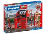 Konstruktions-Spielset PLAYMOBIL "Große Feuerwehrstation (72191), City Action", rot (bunt), Spielbausteine, Kinder, Kunststoff, Konstruktions-Spielset, Made in Germany
