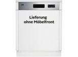 BEKO teilintegrierbarer Geschirrspüler "BDSN15O30X 7688901677", Energieeffizienz: D, silber (edelstahl), B:60cm H:82cm T:57cm, Geschirrspüler, Hocheinbaufähig & SelfDry – flexibel bis 92 cm, trocknet automatisch, teilintegrierbarer Geschirrspüler