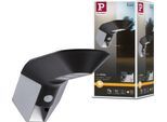 LED Außen-Wandleuchte PAULMANN "Soley", grau (anthrazit), B:10,4cm H:10cm T:24cm, Leuchten, LED-Modul