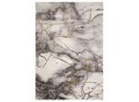 Teppich OTTO HOME "Juliet" Gr. 4, gold, B:160cm H:12mm L:230cm, Kunstfaser, Teppiche, Teppich, modernes Marmor-Design, Kurzflor, pflegeleicht, weich