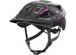Fahrradhelm ABUS "ADURO 3.0" Gr. S, schwarz (maori schwarzberry), Helme, S Kopfumfang: 51cm - 55cm