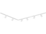 BRILONER LEUCHTEN Schienensystem-Sets "RAIL", weiß matt, Ø 5,5cm H: 14,5cm, 4 Stk., Leuchten, Schienensystem Rail 3 m Weiß max. 9W Decke Wohnzimmer Büro Küche Flur