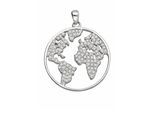 Kettenanhänger ADELIA´S "Anhänger Weltkugel 925 Silber mit Zirkonia", silber, Schmuckanhänger, Damen, mit Zirkonia, Silber 925 (Sterlingsilber), Kettenanhänger, Silberanhänger Weltkugel