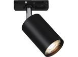 BRILONER LEUCHTEN Schienensystem-Leuchten "RAIL", schwarz (matt, schwarz), Ø 5,5cm, 1 Stk., Leuchten, Spotlight 138 mm Schwarz max. 9W Schienensystem Rail Wohnzimmer Büro