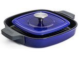 Grillpfanne WOLL "Iron", blau, B:24cm H:4,5cm L:24cm Ø:24cm, Pfannen, 24x24 cm, Induktion