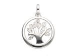 Kettenanhänger ADELIA´S "Anhänger Baum des Lebens 925 Silber mit Zirkonia", silber, Schmuckanhänger, Damen, mit Zirkonia, Silber 925 (Sterlingsilber), Kettenanhänger, Silberanhänger Lebensbaum
