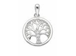 Kettenanhänger ADELIA´S "Anhänger Baum des Lebens 925 Silber mit Zirkonia", silber, Schmuckanhänger, Damen, mit Zirkonia, Silber 925 (Sterlingsilber), Kettenanhänger, Silberanhänger Lebensbaum
