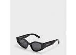 Accessoires Off White Memphis Square Volle Rand Zonnebril in Zwart/Dark Grey