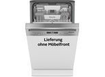MIELE teilintegrierbarer Geschirrspüler "G 5740 SCi SL", Energieeffizienz: C, silber (edelstahl), B:44,8cm H:80,5cm T:57cm, Geschirrspüler, teilintegrierbarer Geschirrspüler