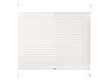 Plissee K-HOME "Siena" Gr. 7, beige (creme), B:100cm H:130cm, Obermaterial: 100% Polyester, Plissees, Plissee