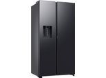 SAMSUNG Side-by-Side "RS80F65KDF", Energieeffizienz: D, silber (schwarz steel), B:91,2cm H:178cm T:72,6cm, Kühlschränke, Side-by-Side