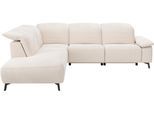 Ecksofa MUSTERRING "MR 370, intelligenter Komfort im modernen Design", beige (nature), B:288cm H:83cm T:241cm, 94% Polyester, 6% Nylon, Sofas, Ecksofa, Optionale Relaxfunktion, flexible Kopfteile & klappbare Armlehnen