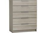 Kombikommode DEMEYERE GROUP "Space", beige (shannon eich), B:80cm H:102,4cm T:41,7cm, Holzwerkstoff, Sideboards, Kombikommode