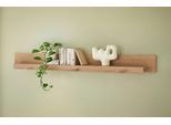 Wandboard HOME AFFAIRE "Cantara, modernes Wandregal, Hängeregal mit Ablagefach", braun (eiche evoke), B:200cm H:20cm T:18cm, Holzwerkstoff, Regale, Wandboard, vielseitig einsetzbar, in Eiche Evoke, Weiß oder Kaschmir erhältlich