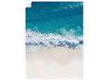 Wandbild OTTO HOME "Strand von oben I", blau (farbe bild(er): blau), B:45cm H:60cm T:0,1cm, Papier, Bilder, Wandbild, als Poster oder Leinwandbild in verschied. Größen
