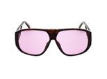 Guess Zonnebril Met Donker Havana Montuur En Violet Montuur