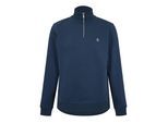 Original Penguin Heren Quarter Zip Sweatshirt (Yale Blauw)