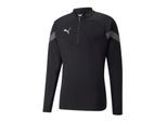 Puma Trainingsjack met kwartrits voor heren – TeamFinal (Zwarte afdruk)