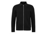 Jack And Jones Herenjas met kraag en lange mouwen, van gebreid materiaal (Zwart)