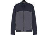 Boss Heren Track Jacket met contrasterende biezen (Donkerblauw)