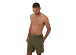 Threadbare Heren Relaxed Fit Zwemshorts (Kaki Groen)