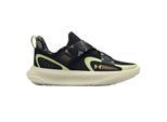 Under Armour Flow Futr X 4 Camo leren basketbalschoenen voor heren met ronde neus (Zwart)