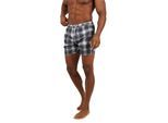 Brave Soul Heren Geruite Zwemshort (Zwart, Wit)