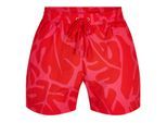 Boss Heren Bari Abstract Zwemshorts (Donker Roze)