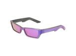 Nike Lucent Boost-zonnebril voor heren met rechthoekig montuur (Magenta Paars)
