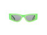 Off White Andy geometrische zonnebril (Groen)